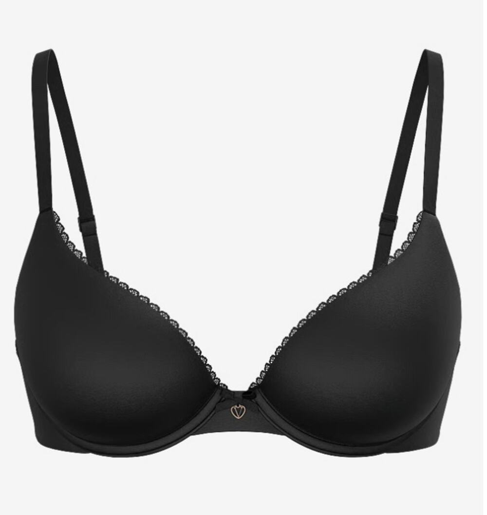 Victoria's Secret Body by Victoria Lightly Lined Demi Bra Black Sz 36DD
